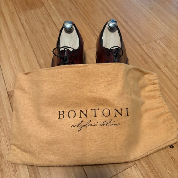 Bontoni Capped Toe Oxford Dress Shoes- Brand New - Picture 4 of 5